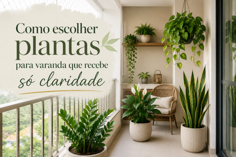 Como escolher plantas para varanda que recebe só claridade