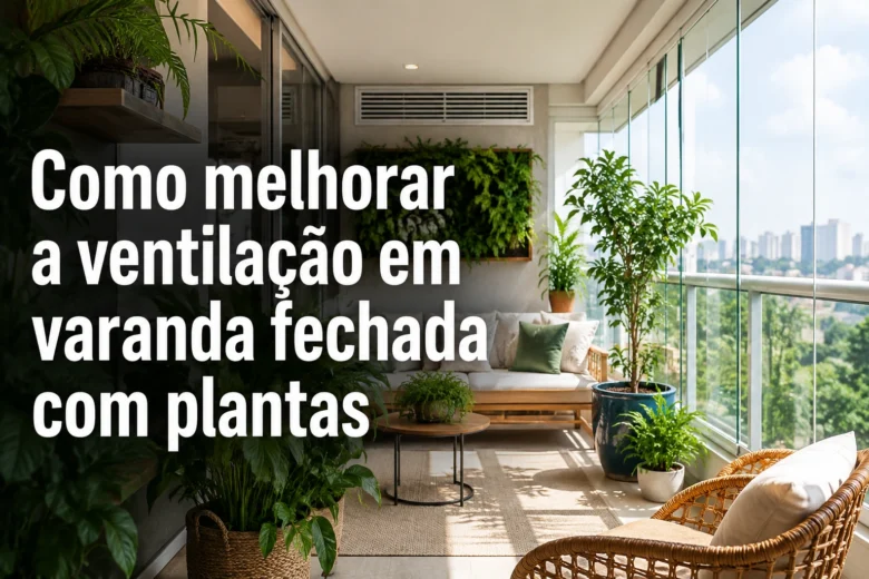 Como melhorar a ventilação em varanda fechada com plantas