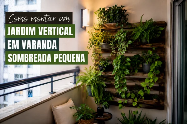 Como montar um jardim vertical em varanda sombreada pequena