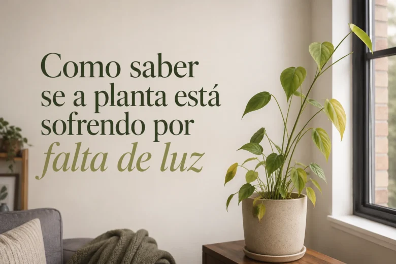 Como saber se a planta está sofrendo por falta de luz