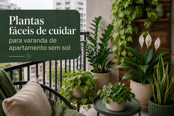 Plantas fáceis de cuidar para varanda de apartamento sem sol