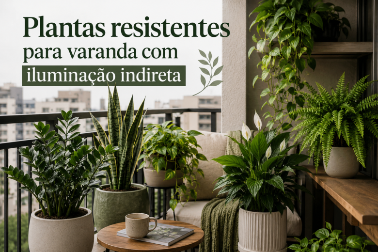 Plantas resistentes para varanda com iluminação indireta