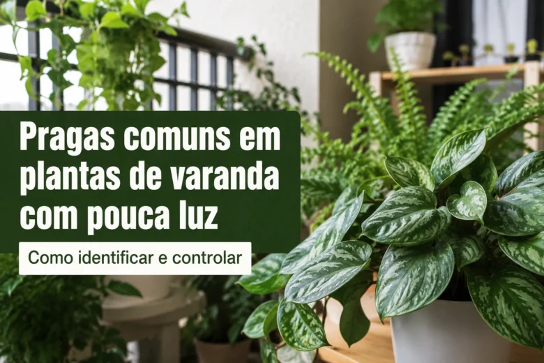 Pragas comuns em plantas de varanda com pouca luz: guia prático para cuidar melhor das suas plantas
