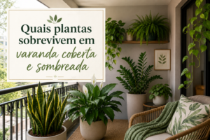 Quais plantas sobrevivem em varanda coberta e sombreada